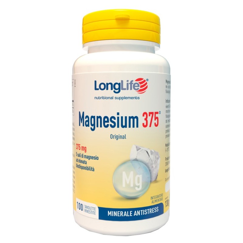 LONGLIFE MAGNESIUM 375 ORIGINAL 375 MG 100 TAVOLETTE