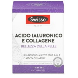 SWISSE ACIDO IALURONICO COLLAGENE BELLEZZA DELLA PELLE 30 COMPRESSE
