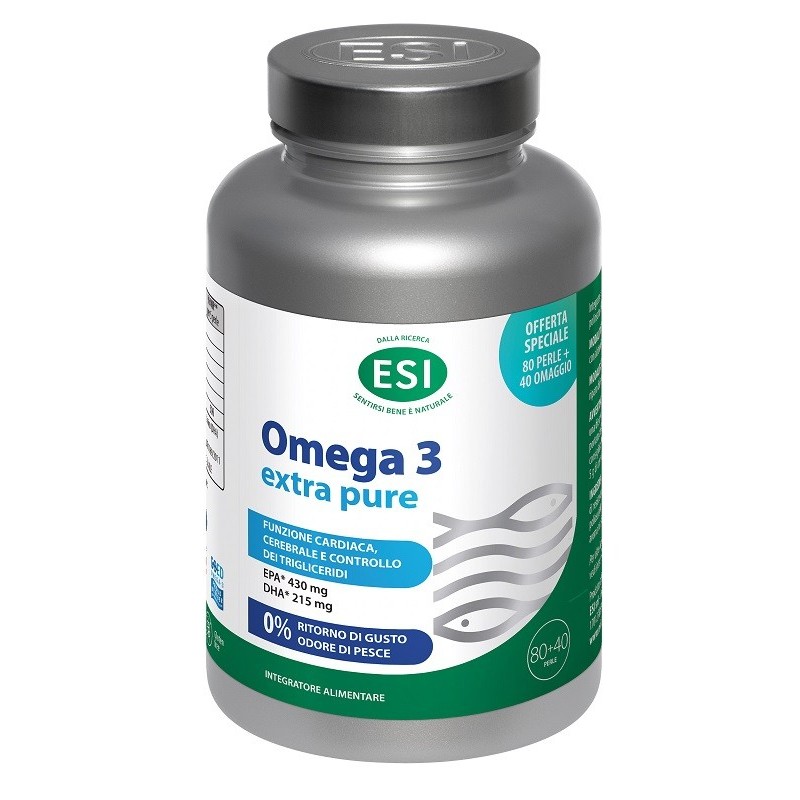 ESI OMEGA 3 EXTRA PURE 80 PERLE + 40 PERLE IN OMAGGIO