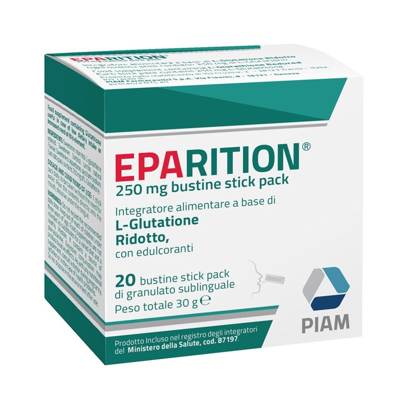EPARITION 20 BUSTINE STICK PACK DA 250 MG DI GRANULATO SUBLINGUALE