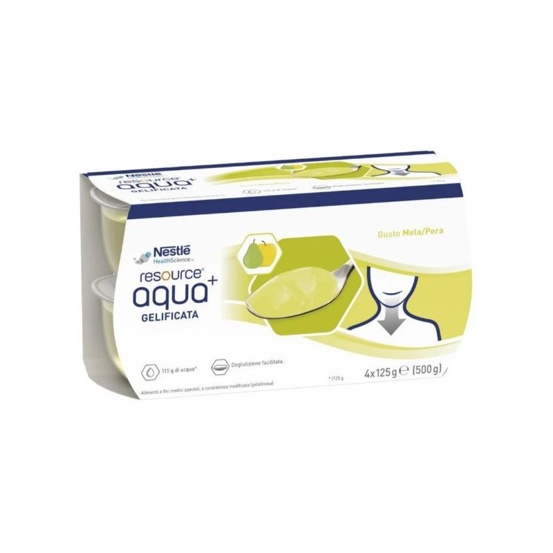 RESOURCE AQUA ACQUA GELIFICATA+APPLEPEAR CUP 6 4X125 G