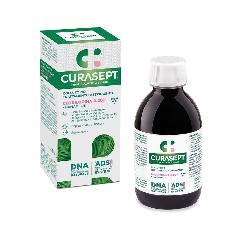 CURASEPT COLLUTORIO ADS DNA TRATTAMENTO ASTRINGENTE 200 ML + CAMPIONE OMAGGIO DENTIFRICIO ASTRINGENTE 6 ML