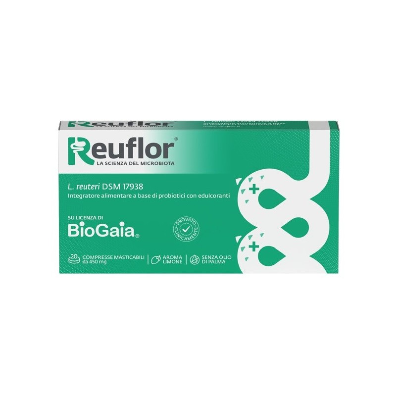 REUFLOR 20 COMPRESSE MASTICABILI AROMA LIMONE