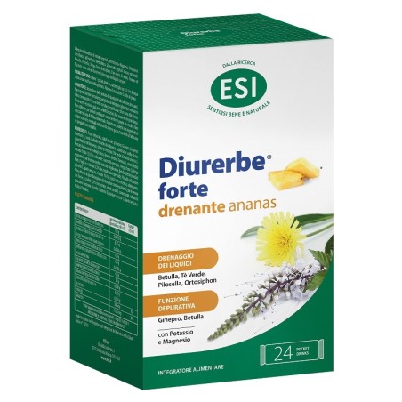 ESI DIURERBE FORTE DRENANTE ANANAS 24 POCKET DRINK DA 20 ML
