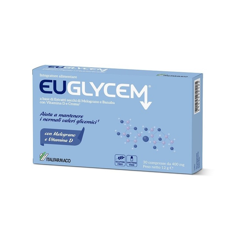 EUGLYCEM 30 COMPRESSE DA 400 MG SENZA GLUTINE SENZA LATTOSIO