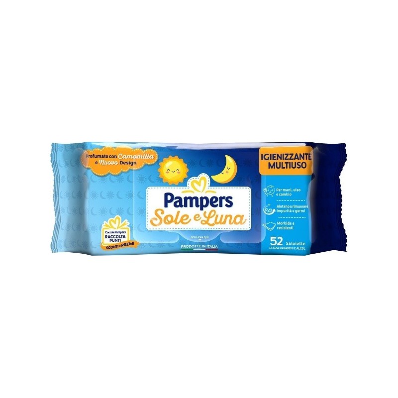 PAMPERS WIPES SOLE & LUNA 52 SALVIETTINE