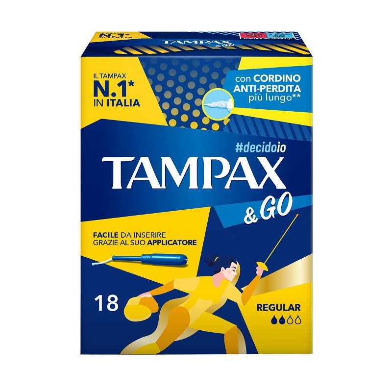 TAMPAX &GO REGULAR 18 PEZZI