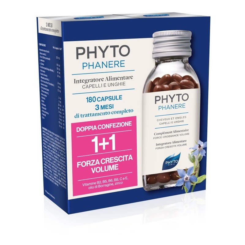 PHYTO PARIS PHYTOPHANERE INTEGRATORE ALIMENTARE CAPELLI/UNGHIE 90+90 CAPSULE