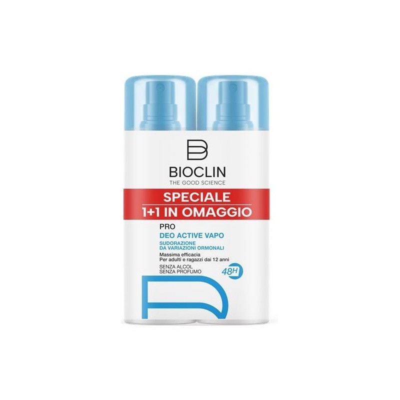 BIOCLIN DEODORANTE PRO ACT VAPO SENZA PARABENI 2 PEZZI 100 ML BIPACK