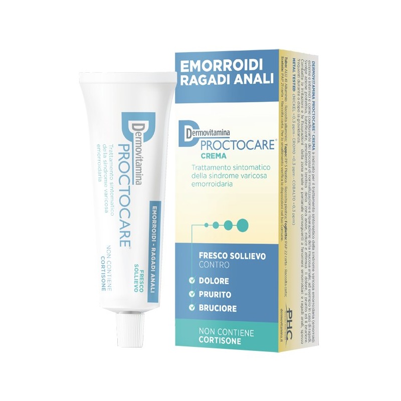DERMOVITAMINA PROCTOCARE CREMA EMORROIDI RAGADI ANALI 30 ML CON CANNULA