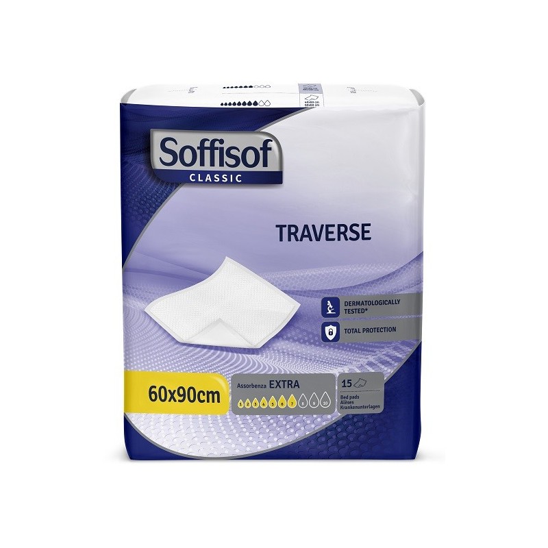 TRAVERSA PER INCONTINENZA SOFFISOF CLASSIC ULTRA 60X90 CM 15 PEZZI