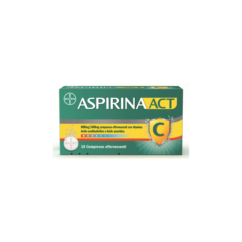 ASPIRINAACT*10CPR EFF800+480MG
