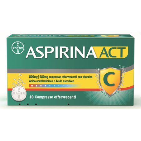 ASPIRINAACT*10CPR EFF800+480MG