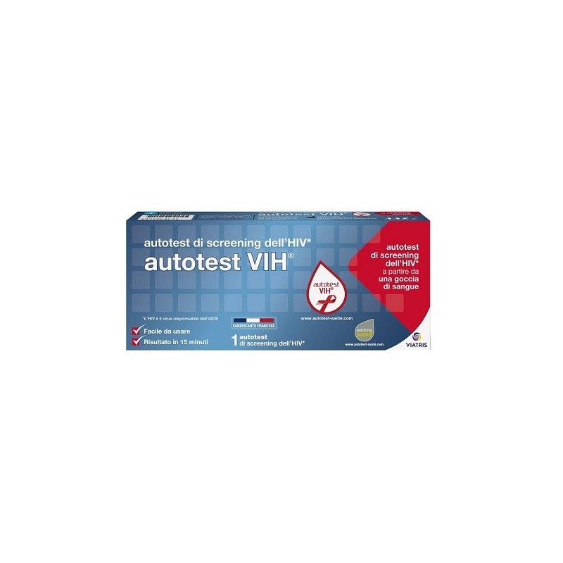 AUTOTEST VIH SCREENING DELL'HIV CONTIENE 1 AUTOTEST + SOLUZIONE + BISTURI + CEROTTO + GARZA + SALVIETTA DISINFETTANTE