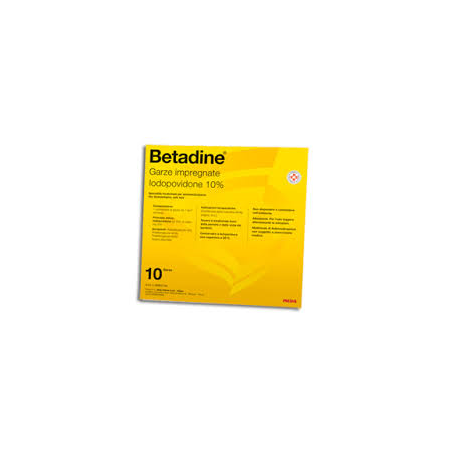 BETADINE*10GARZE IMPREGN 10x10