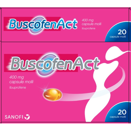 BUSCOFENACT*20CPS MOLLI 400MG