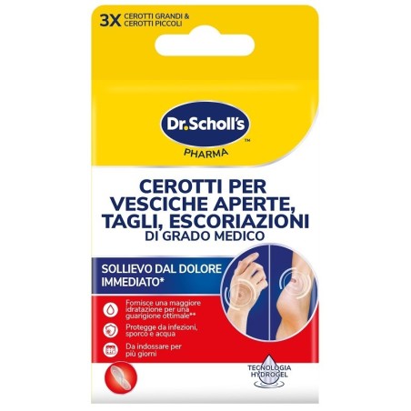 CEROTTI SCHOLL VESCICHE TAGLIE ESCORIAZIONI 6 PEZZI