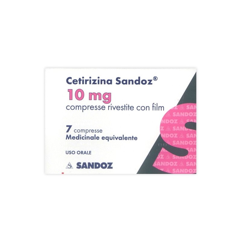 CETIRIZINA SAND*7CPR RIV 10MG
