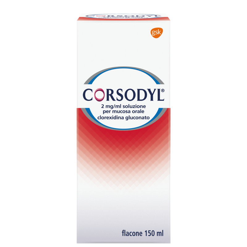 CORSODYL*SOLUZ 150ML 200MG/100