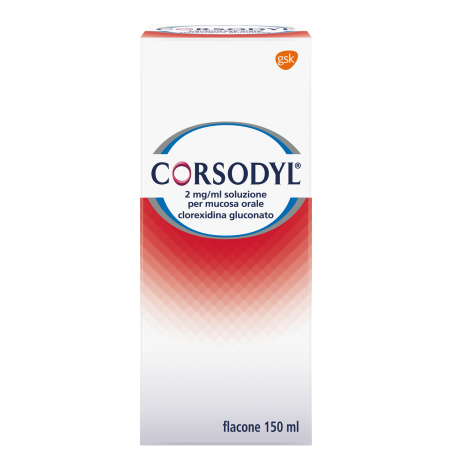 CORSODYL*SOLUZ 150ML 200MG/100