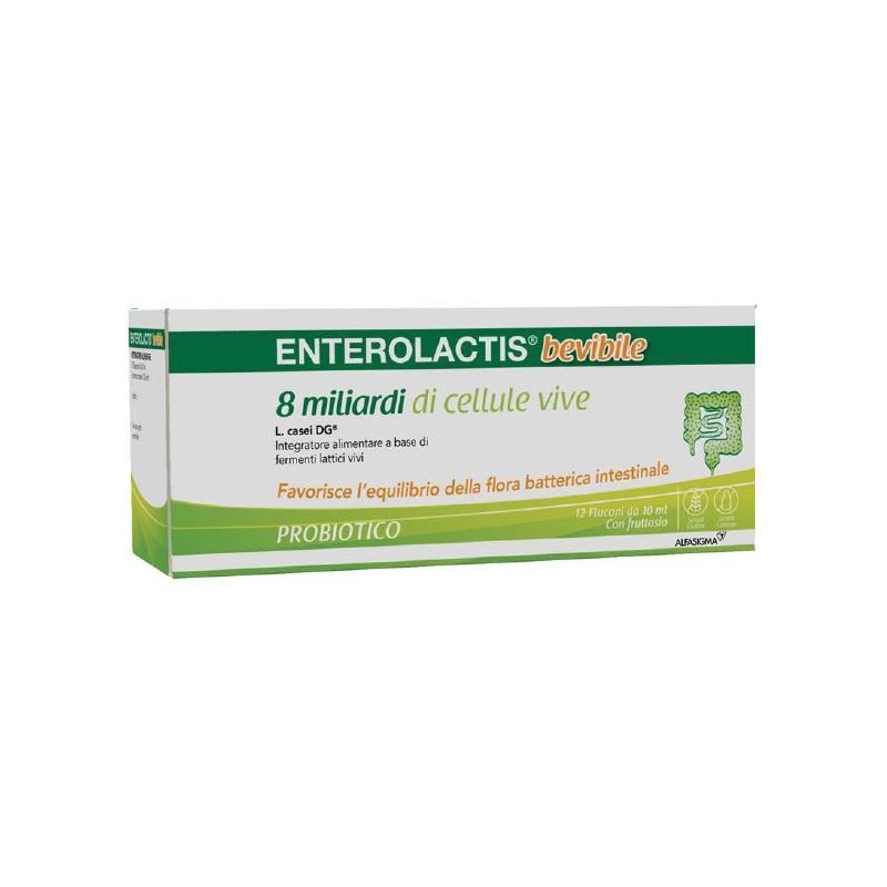 ENTEROLACTIS BEVIBILE 12 FLACONCINI X 10 ML