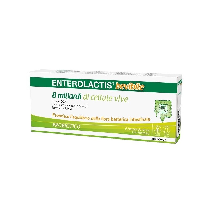 ENTEROLACTIS BEVIBILE 6 FLACONCINI X 10 ML