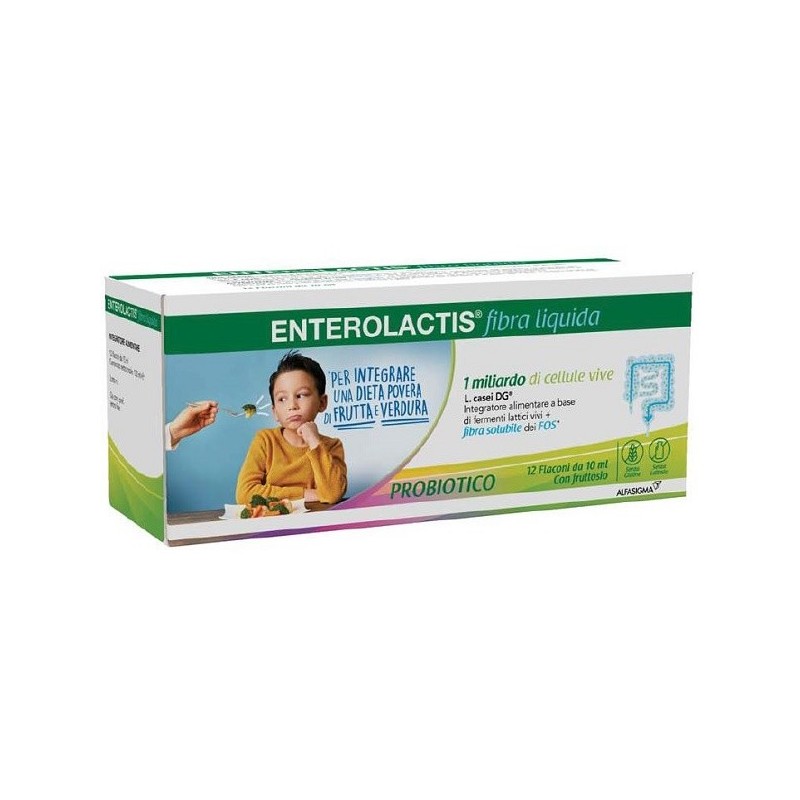 ENTEROLACTIS FIBRA LIQUIDA 12 FLACONCINI DA 10 ML