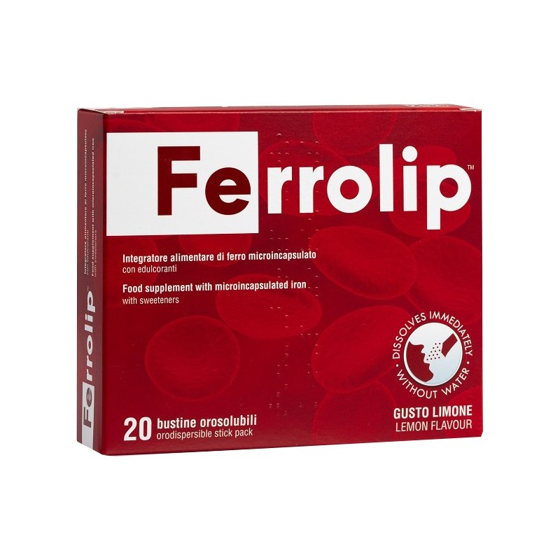 FERROLIP 20 BUSTINE OROSOLUBILI GUSTO LIMONE