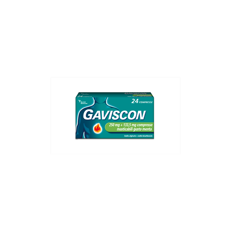 GAVISCON*24CPR MENT250+133,5MG