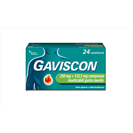 GAVISCON*24CPR MENT250+133,5MG