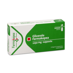 GLICEROLO FARMAK*18SUPP 2250MG
