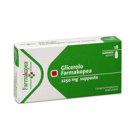 GLICEROLO FARMAK*18SUPP 2250MG
