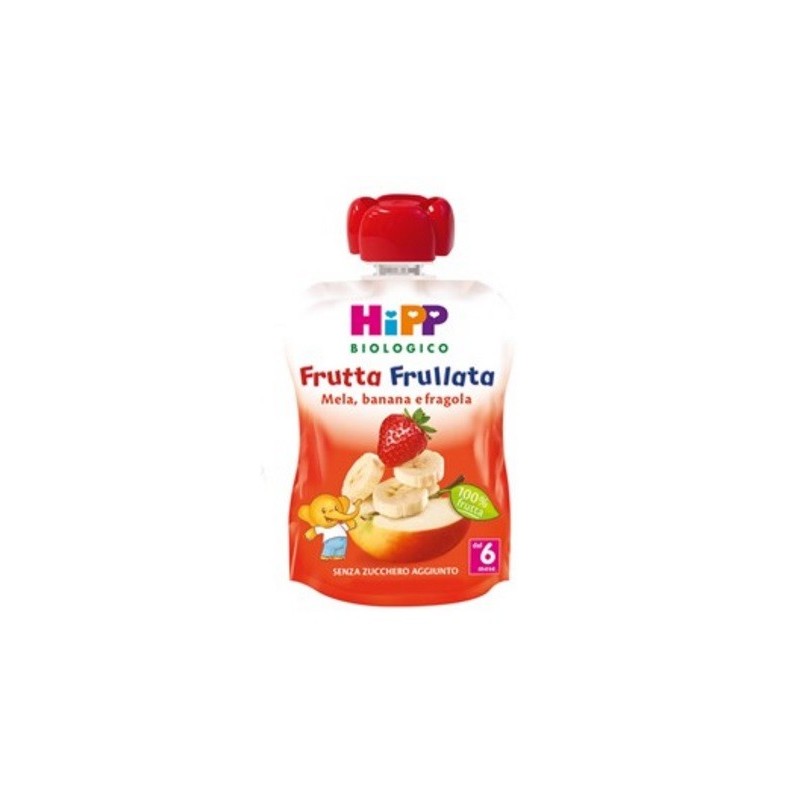 HIPP BIO FRUTTA FRULLATA MELA BANANA FRAGOLA 90 G