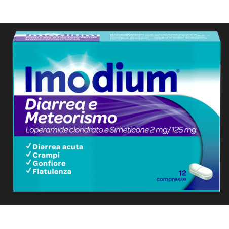 IMODIUM DIARREA E METEOR*12CPR