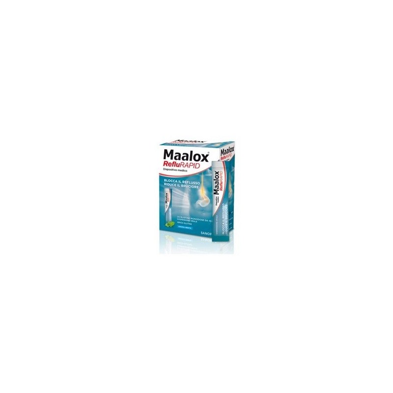 SOSPENSIONE ORALE MAALOX REFLURAPID 20 BUSTINE MONODOSE DA 10 ML