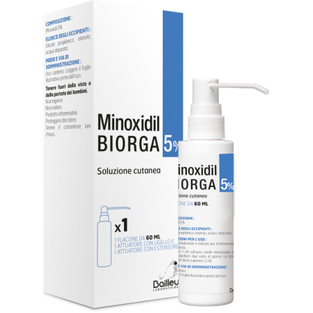 MINOXIDIL BIORGA*SOL CUT60ML5%