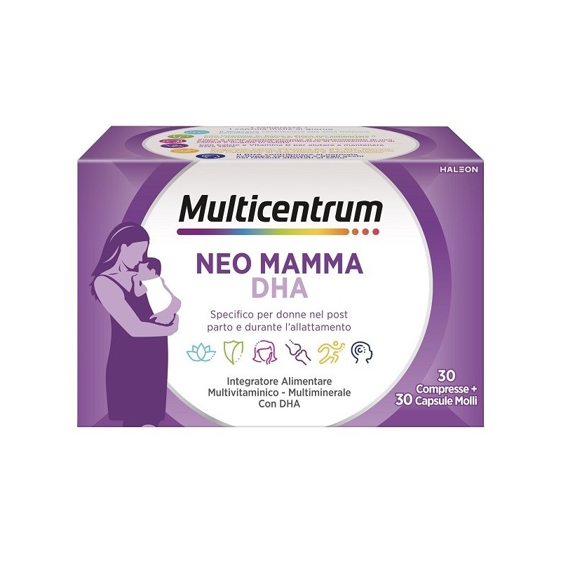 MULTICENTRUM NEO MAMMA DHA 30 COMPRESSE + 30 CAPSULE MOLLI