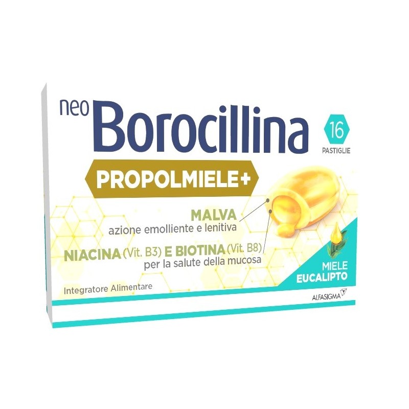 NEOBOROCILLINA PROPOLMIELE+ MIELE/EUCALIPTO 16 PASTIGLIE
