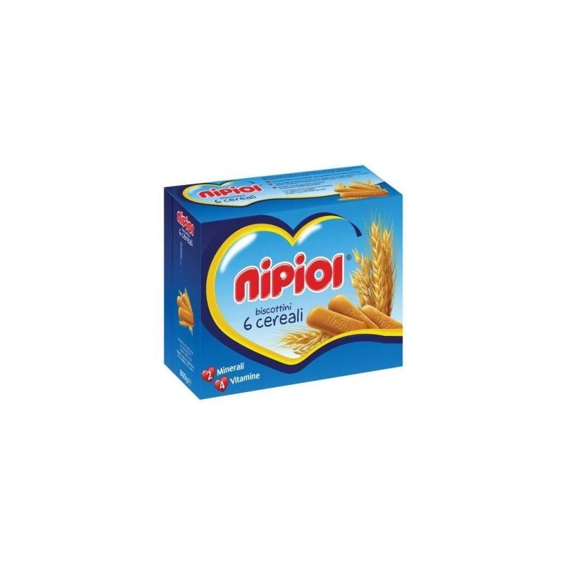NIPIOL BISCOTTINI 6 CEREALI 800 G