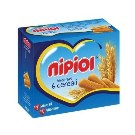 NIPIOL BISCOTTINI 6 CEREALI 800 G
