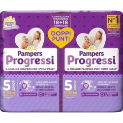 PAMPERS PROGRESSI PANNOLINO JUNIOR PACCO DOPPIO 36 PEZZI