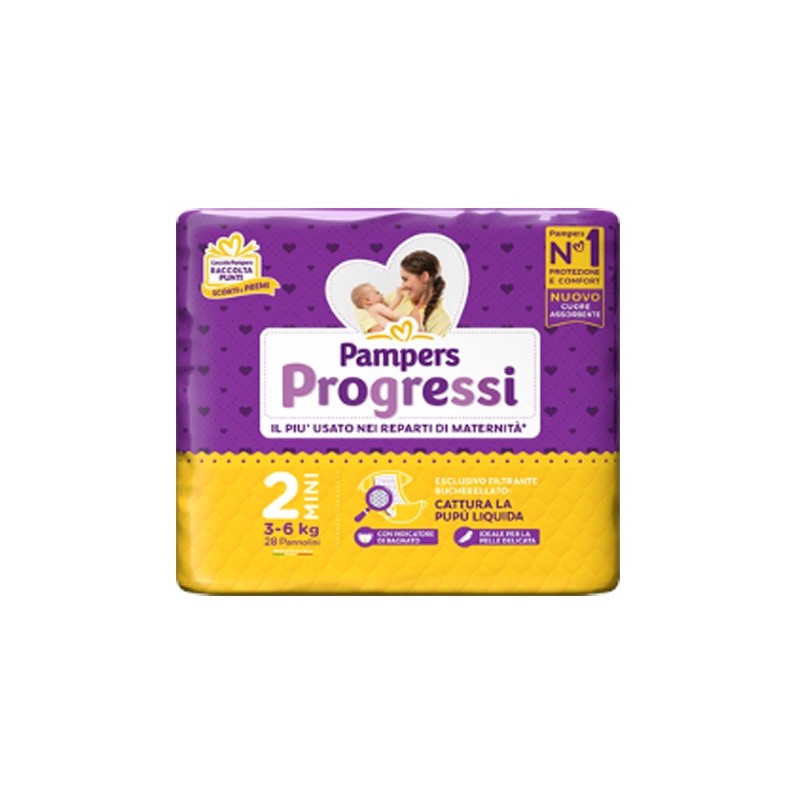PAMPERS PROGRESSI MINI 28 PEZZI