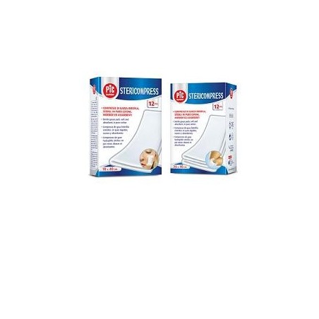 GARZA PIC STERICOMPRESS 36X40 CM 12 PEZZI