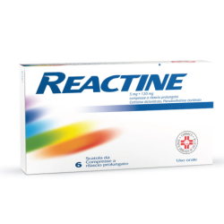 REACTINE*6CPR 5MG+120MG RP