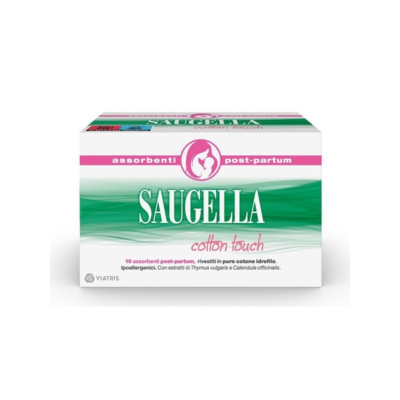 SAUGELLA COTTON TOUCH ASSORBENTI POSTPARTUM 10 PEZZI