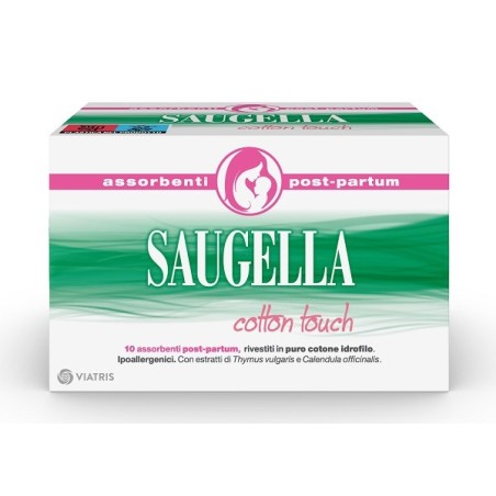 SAUGELLA COTTON TOUCH ASSORBENTI POSTPARTUM 10 PEZZI