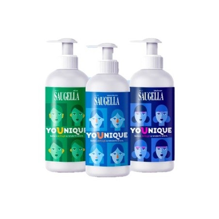 SAUGELLA YOUNIQUE BUNDLE 1 DERMOLIQUIDO 200 ML + 1 ATTIVA 200 ML + 1 IDRASERUM 200 ML
