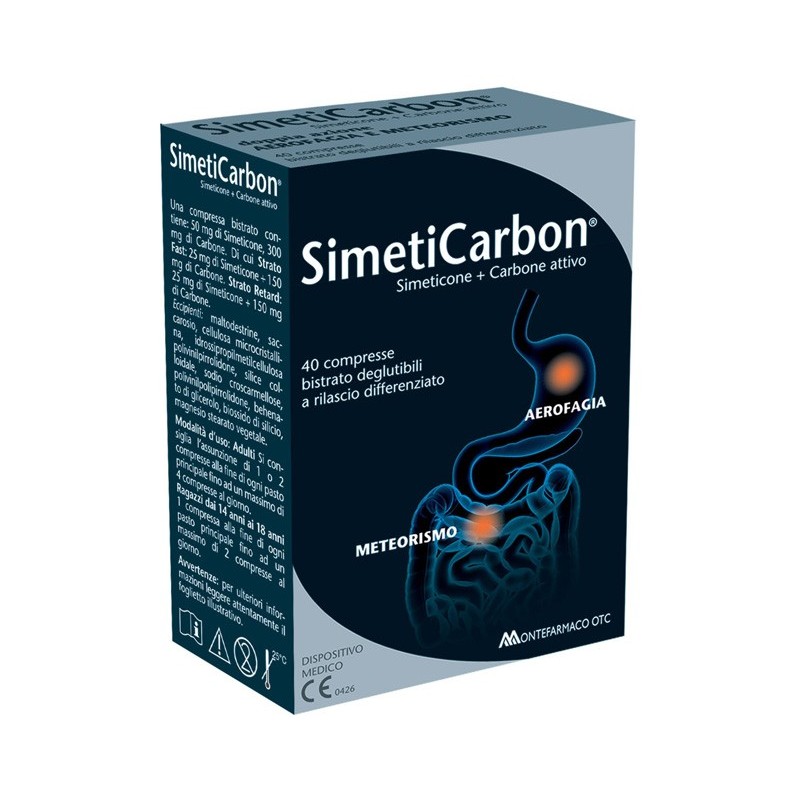 SIMETICARBON 40 COMPRESSE