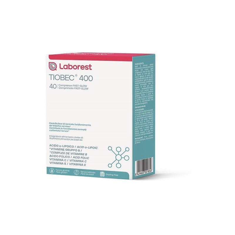 TIOBEC 400 40 COMPRESSE FAST-SLOW DA 1,28 G