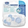 CHICCO SUCCHIETTO COMFORT BOY SILICONE 2-6 MESI 2 PEZZI